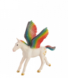 Mojo Pegasus Rainbow Foal – Large Figure