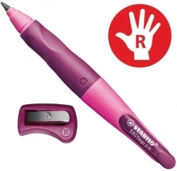 STABILO easyergo 3.15 ergonomic mechanical pencil for right-handers, pink, with sharpener