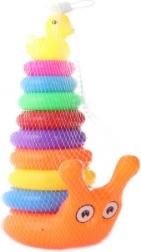 Ring Stack Tower Snail with Duck – colorful stacking toy