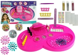 Set za uređivanje noktiju s UV lampom i lakovima