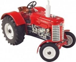 Kovinski traktor Zetor 50 Super na ključ 1:25, rdeč