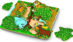 Wonderworld wooden puzzle Peekaboo – double-layer animal puzzle