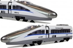 Pendolino Train with Pull-Back, white, with sound and lights