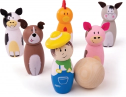 Wooden Farm Skittles from Bigjigs Toys