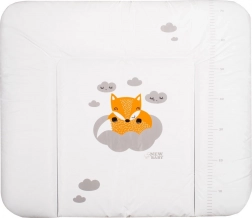 Zachte verschoonmat NEW BABY Vos 85 × 70 cm wit