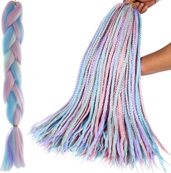 Sintetični lasje ombré vijolično–modri