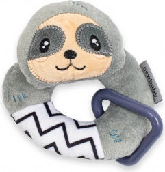 Plišasta ropotuljica za v roko New Baby Sloth