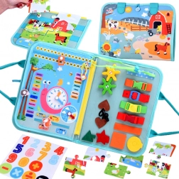 Montessori sensory activity book for children