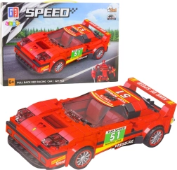 Konstrukcijski set 2u1 trkaći auto i robot s opružnim pogonom, 329 dijelova