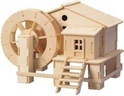 Wooden 3D Puzzle Water Mill