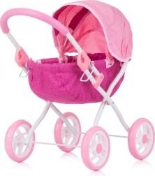 Chipolino diepe poppenwagen Daisy pink linen