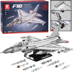 REOBRIX construction set – F-16 Fighting Falcon fighter jet (1337 pieces)