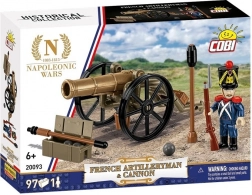 Set da costruzione artigliere francese con cannone – 97 pezzi