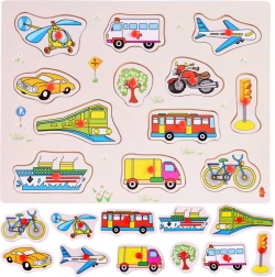 Wooden Transport Vehicles Puzzle