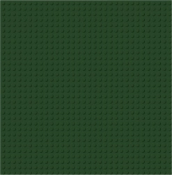 Brixies Plus Piastra base di costruzione verde scuro 25,5 x 25,5 cm