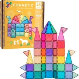Costruzioni magnetiche con glitter 48 pz CONNETIX Glitter Castle Pack