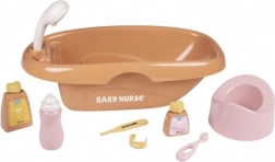 Baby Nurse Doll Bathtub with Accessories