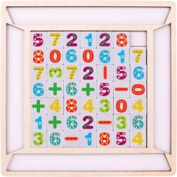 Wooden Number Puzzle, 48 pcs