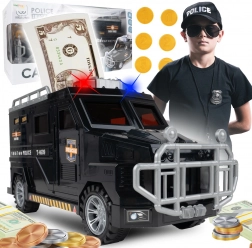 Pokladnička trezor policajné auto SWAT