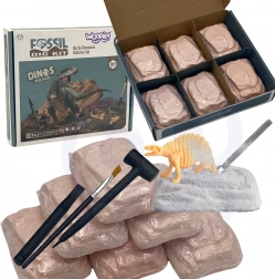 WOOPIE ensemble de fouilles 6 en 1 squelettes de dinosaures petit archéologue