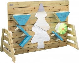 Lesena vodna in peščena igra z lavičko CLASSIC WORLD EDU