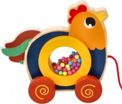 Giocattolo Trainante in Legno Kogucik Kukuryku
