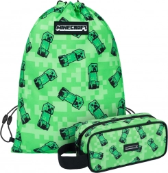 School Set MINECRAFT Creeper – Pencil Case and Shoe Bag