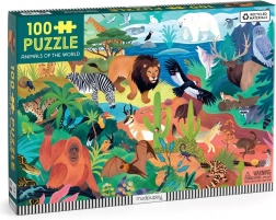 Puzzle Mudpuppy Animali del mondo 100 pezzi