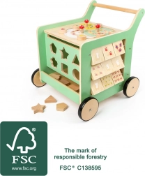 Wooden Walker and Motor Skills Cube Small Foot for Children