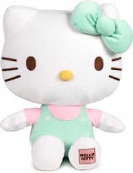Hello Kitty plush toy with patch 32 cm – green