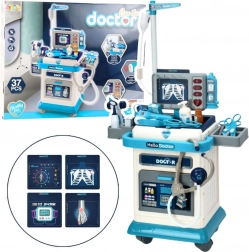 Detský lekársky vozík so svetlami a zvukmi, 37 dielov
