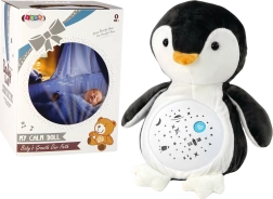 Plush Sleeping Teddy Lights and Sounds Night & Day Mode Penguin