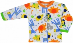 Giacca neonato in cotone Bobas Fashion Zoo arancione