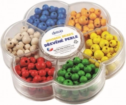 Detoa fa gyöngyök virág alakú dobozban – színes kreatív fűzőkészlet