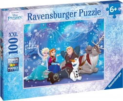 Puzzle Ravensburger Snježno kraljevstvo - Snježna magija 100 dijelova