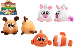 Plush Round Animals 10 × 8 cm, assorted