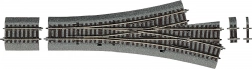 Roco Line three-way asymmetric turnout with roadbed