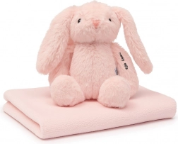 Cadeauset BABY MIX – pluche konijntje en badjas 0–12 m