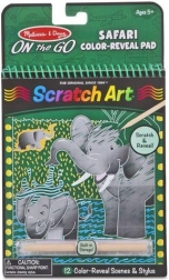 Safari scratch-off pad for kids 5+