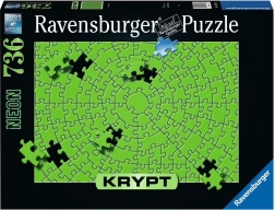 RAVENSBURGER KRYPT Puzzle Neon Green, 736 Pieces