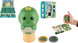 Timbro per bambini con adesivi dinosauro – set creativo