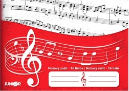 Junior music notebook, 16 sheets