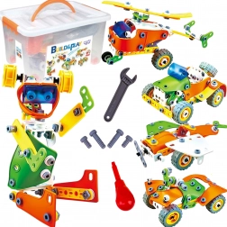 Woopie STEM 5-in-1 Vehicle Construction Set, 164 pieces
