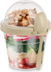 Bicchiere per yogurt con cucchiaino e ciotola per muesli 400 ml