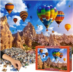 Montgolfières colorées en Cappadoce - Puzzle Castorland 2000 pièces