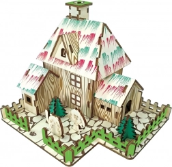 WOODCRAFT Wooden 3D Puzzle – Witch’s Hut