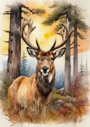 Diamond Painting Deer 30x40cm