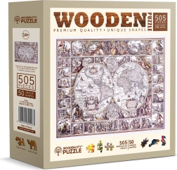 Puzzle in legno WOODEN CITY Mappa dell’Età delle Scoperte 505 pezzi