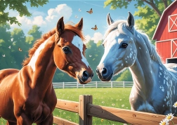 TREFL Puzzle Cavalli nella radura 200 pezzi