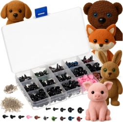 Eyes and Noses for Toys - Repair Set 560 pcs